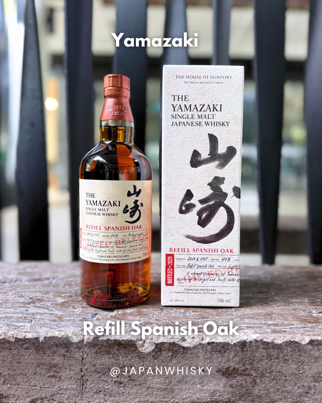 Suntory Yamazaki Refill Spanish Oak Single Malt Japanese Whisky 700ml — Limited Release