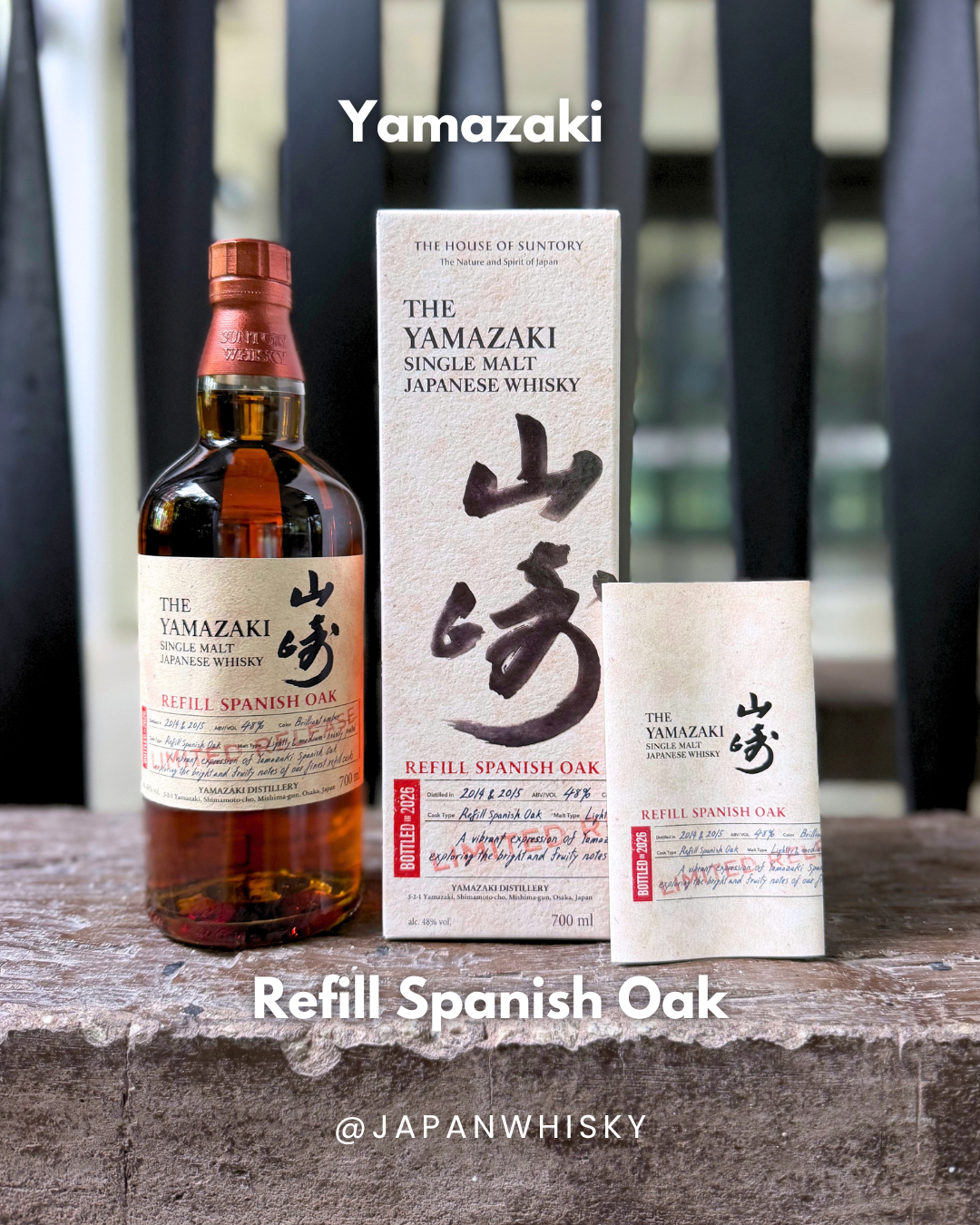 Suntory Yamazaki Refill Spanish Oak Single Malt Japanese Whisky 700ml — Limited Release